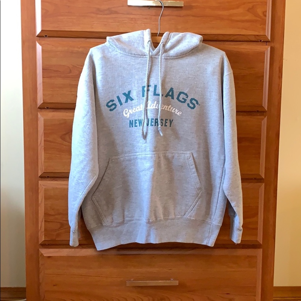 Six Flags Great Adventure Gray Hoodie
